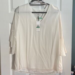 Calvin Klein Collection Cream Blouse